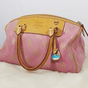 Dooney & Bourke//Canvas Logo Leather Mini Satchel